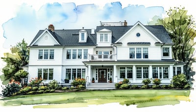 Long Island real estate newsletter illustration